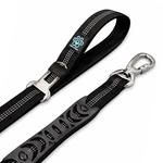 Black dog leash with metal clip 