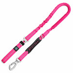 Pink all-in-one dog bungee lead